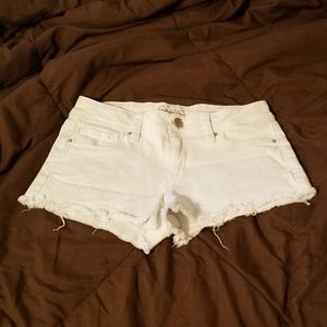 White Denim Short Shorts